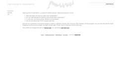 Desktop Screenshot of datascienceforsustainability.org